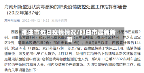 那曲市近日疫情情况/那曲市最新新闻