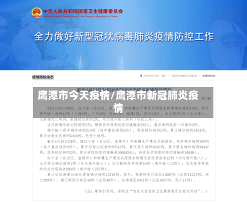 鹰潭市今天疫情/鹰潭市新冠肺炎疫情